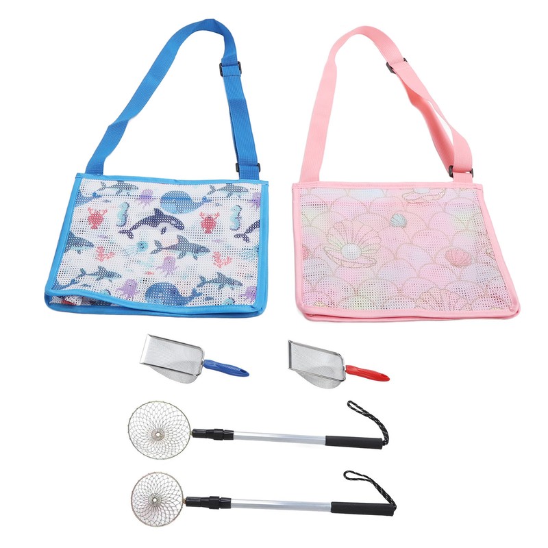 6pcs Shelling Tools for Beach Include Sand Sifter with Extra