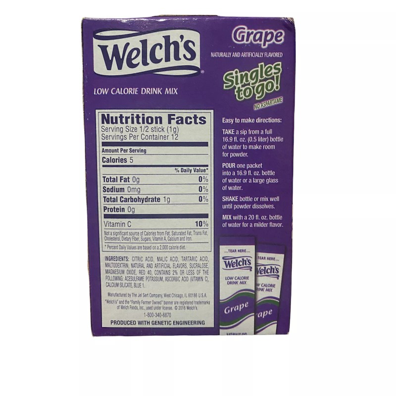 Welch's Lot of 6 Boxes Welch's Grape Juice Zero Sugar