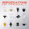 A-Premium 115PCS Bumper Fender Trim Clips Retainer Fastener Kits Compatible