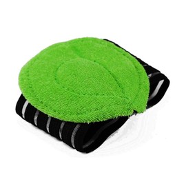New 2Pcs Strutz Cushioned Arch Supports Flat Feet Insoles, Orthotic Insoles for Plantar Fasciitis (Black & Green)