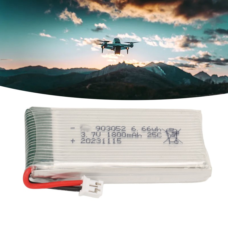 903052 Drone Lithium Battery 3.7V 1800mAh 25C High Speed with