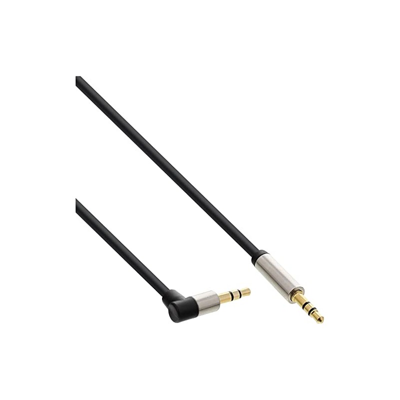InLine 99220 Slim Audio Cable Jack 3.5 mm ST/ST, Angled,