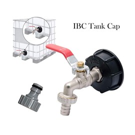 IBC Drain Tank Adapter for Brass Garden Tap with 12.7 mm Hose Connection