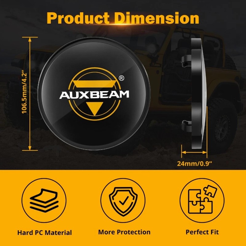 AUXBEAM 4" 110W 11000LM OFFROAD LED DRIVING LIGHTS COMBO +