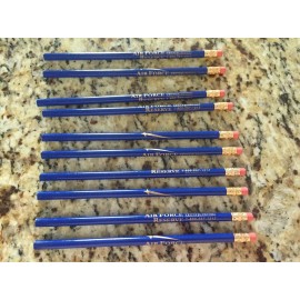 Vintage Lot of 10 U.S. Air Force Reserve Above & Beyond Blue Pencils USAFR NEW