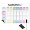 Weekly Hourly Planner Dry Erase Magnetic Whiteboard－Daily Weekly Weekly Planner