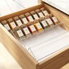 Pack of 4 Adjustable Spice Rack for Drawers, Spice Rack,