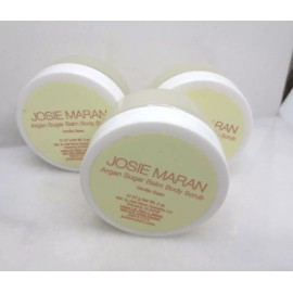 JOSIE MARAN ARGAN SUGAR BALM BDY SCRUB VANILLA BEAN 2 OZ NWOB LOT OF 3