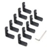 Yeebyee Inside Corner Bracket L-Shape 90 Degree Joint Brackets with