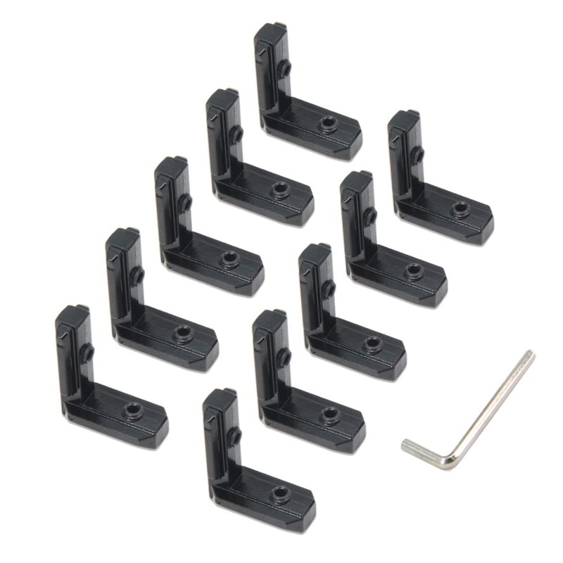 Yeebyee Inside Corner Bracket L-Shape 90 Degree Joint Brackets with