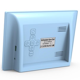 Kids Digital Alarm Clock Colorful, 7" Large LED Time Display Children's Sleep Trainer, Eye-Caring Digital Clock for Girls Boys Bedrooms Bedside, 17 Alarm Clock Settings Easy to Use Kids Birthday Gift