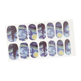 Baluue 14pcs Nail Art Stickers Glitter Uv Lamp Nails Stick for Press for Women