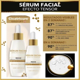 Kit Cicatricure Gold Dia + Gold Litf Serum Facial Tensor Mixta