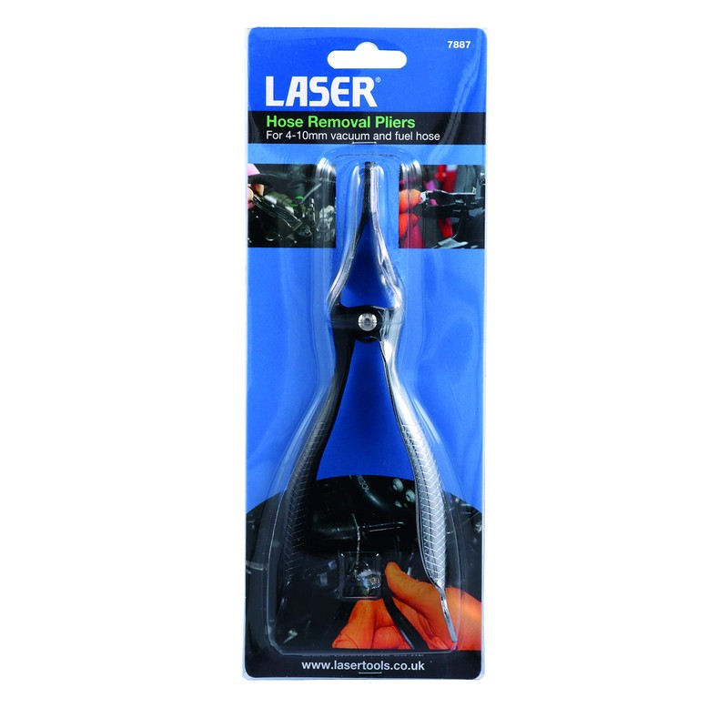 Laser 7887 Hose Removal Pliers, Black, Silver