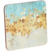 CREATIVE TOPS PREMIUM 5226090 'Golden Reflections' Printed Square Cork-Backed Drinks