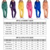 LeeHanTon Womens Jogging Suits Warm Up Velour Outfit Sets Zipper