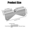 Gutter Extension Hinge, 4 Pieces Extension Hinges for Downpipes, Folding