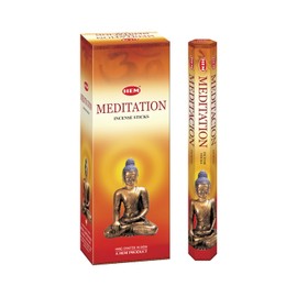 HEM Meditation Incense Sticks - Pack of 6 - 120 count - 301g