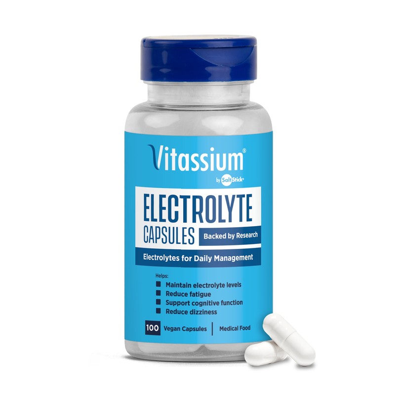 Vitassium Cápsulas de Electrolito Suplemento de Sodio y Potasio Apoya