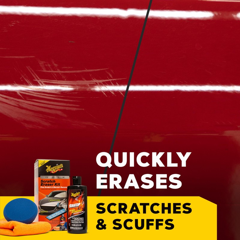 Meguiar’s Quik Scratch Eraser Kit, Car Scratch Remover for Fixing