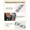 Supcare Rune Necklace for Men Boys Viking Rune Pendant Viking
