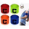 KAPSING Pack of 4 Captain's Armband Football, Multicoloured Football Captain