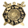 Bagua Mirror Strong Brass 12 Animal Signs Bring Auspiciousness Hermony