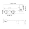 Bidet Attachment Self Cleaning Adjustable Water Pressure Dual Nozzle Ultra