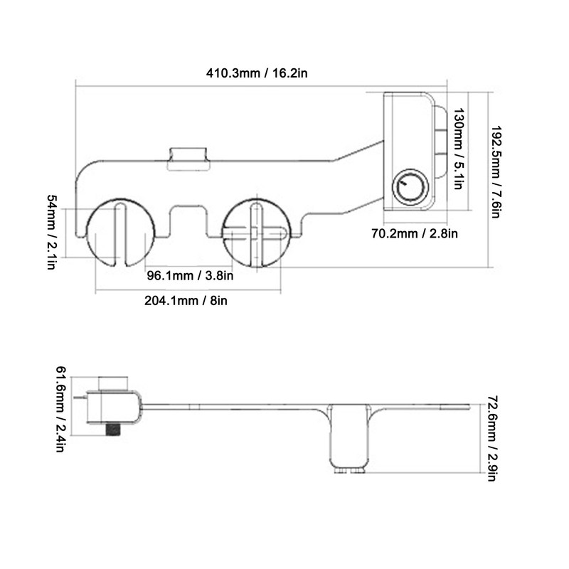 Bidet Attachment Self Cleaning Adjustable Water Pressure Dual Nozzle Ultra