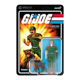 Super 7 G.I. Joe Mutt and Junkyard - 9,5 cm G.I. Joe Figura de acción con Accesorio, coleccionables clásicos de Dibujos Animados y Juguetes Retro