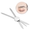 Eyebrow Stencil Ruler Stainless Steel 3 Point Positioning Eyebrow Makeup