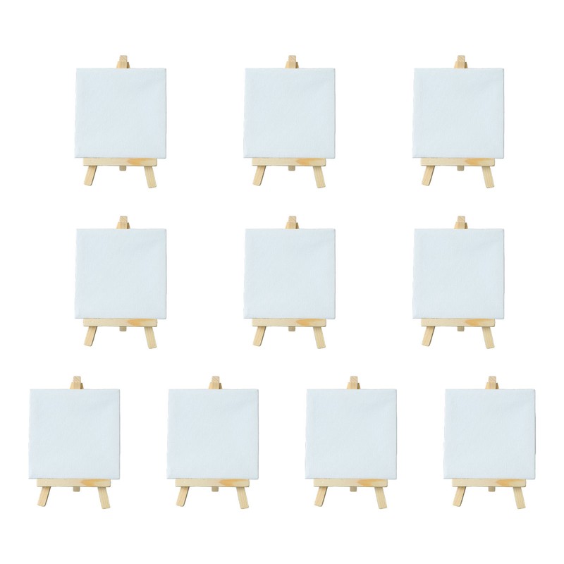 10Pcs Mini Easel Stand 5.9in High 3.1in Wide Adjustable Slope