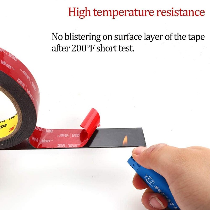 3M 3M Doppelseitiges Klebeband Extra Stark, Wasserfest und Hochtemperaturbest?ndig fr