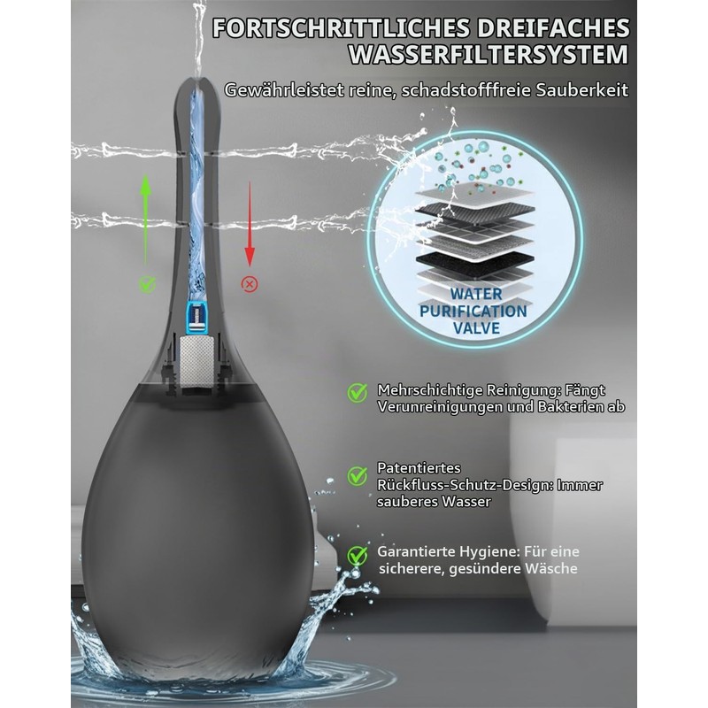 Shower for Men, Shower - Intimate Shower with 7 Nozzles,