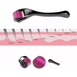 Dermaroller Facial Barba 0.5 Mm Titanio + Serum Barba