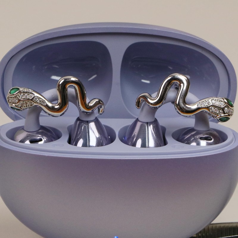 Rhinestone Clip on Ear Pads, Elegant Zirconia Decorative Headphone Accessories,