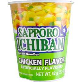 Sapporo Ichiban Ramen Noodle Soup, Chicken Flavor, 2.2 oz (Pack of 12)