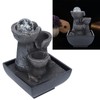 LED Illuminated Tabletop Waterfall Flowing Water Fountains with Ball for