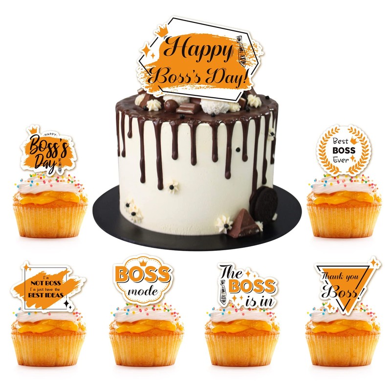 37 paquetes de adornos para tartas y cupcakes Happy Boss