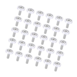 ACROPIX Silver Tone M6x1.0 Aluminum Alloy Bumper Mudguard Washer Bolts Engine Bay Dress Up Screw - Pack of 30