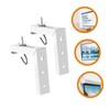 NUOBESTY Adjustable Projector Screen Wall Mount Ceiling Hook Bracket for