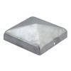 Pyramid Fence Post Cap Cover, Galvanised, 71 x 71 mm.