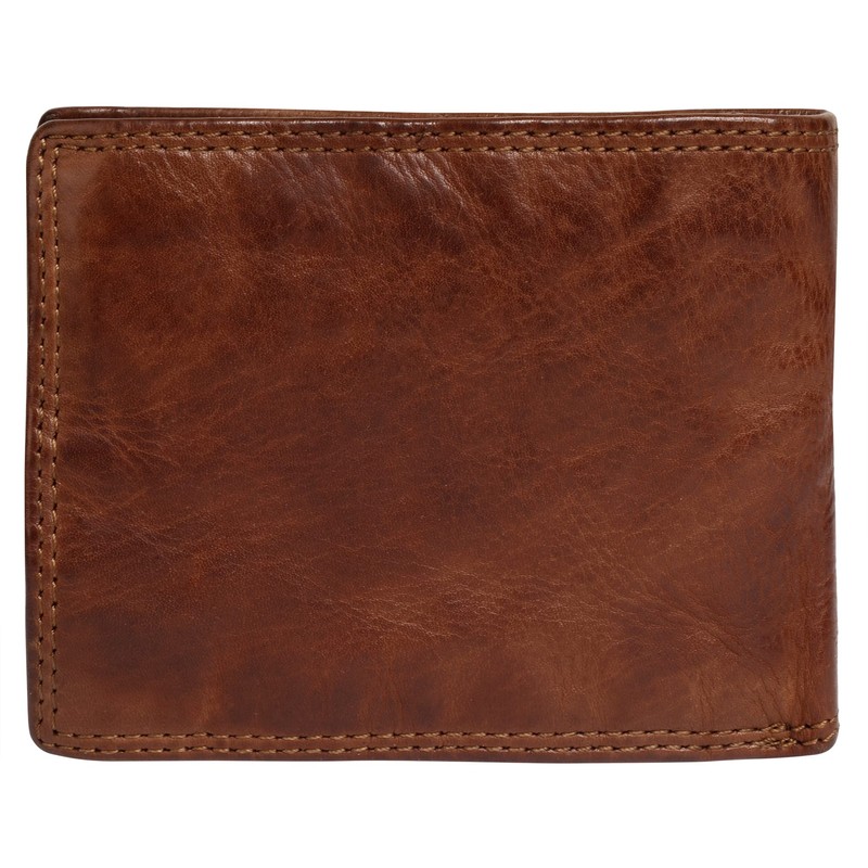 piké Genuine Leather Men's Wallet Brown 021848, brown
