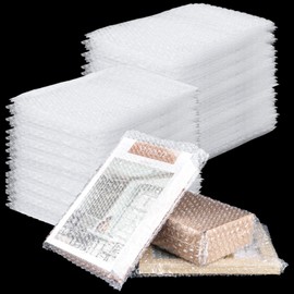 GBACHOOSE 100 Pack Bubble Out Bags, 20x25cm Bubble Wrap Pouches, Clear Bubble Mailers for Shipping, Storage, Moving, Wrap, Packaging