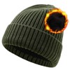 CHUANGLI Oversize XL XXL Beanie Hat for Men Merino Wool