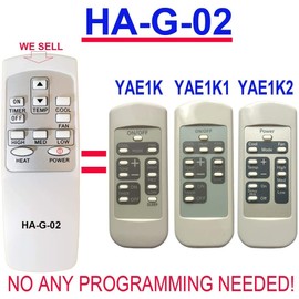 CHOUBENBEN Replacement GE Air Conditioner Remote Control YAE1K YAE1K1 YAE1K2