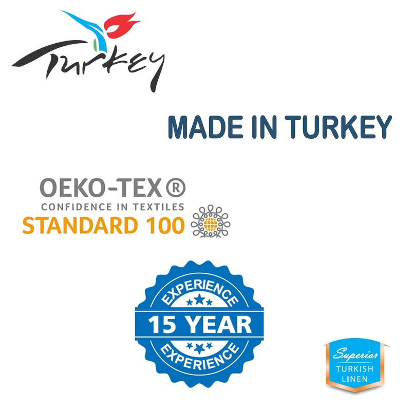 Blue & Beige by tfng Mattress Protector Waterproof Cotton Breathable