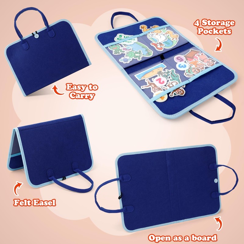 Aizweb Felt Board for Toddlers,Flannel Board Stories for Preschool Learning