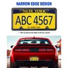 FBJTDQ Carbon Fiber License Plate Frame- Stainless Steel Car Tag