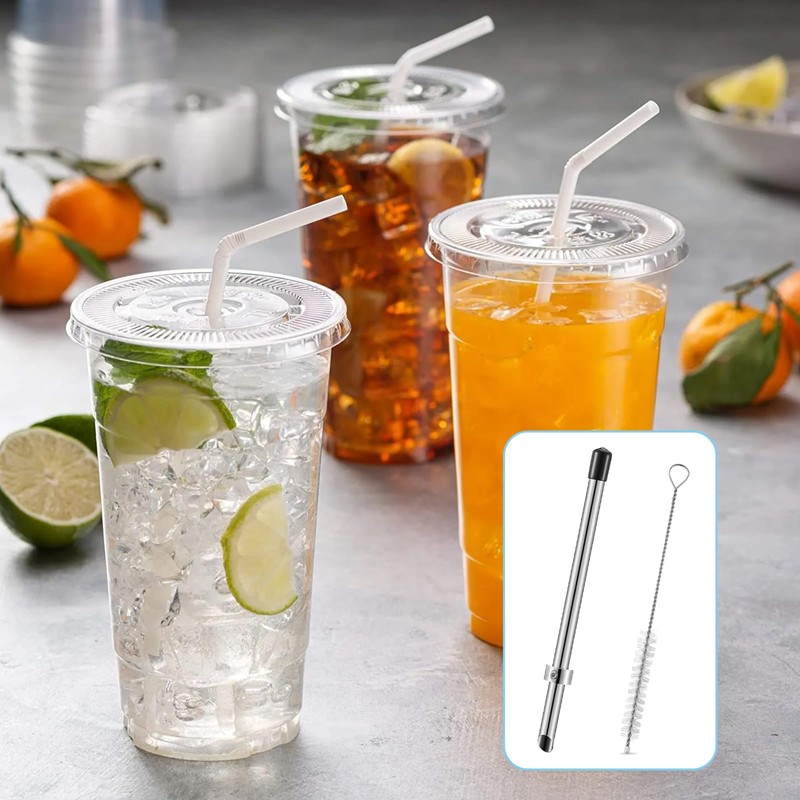 1 Pack Straw Puncher Muddler Set for Lemonade,Stainless Steel Straw
